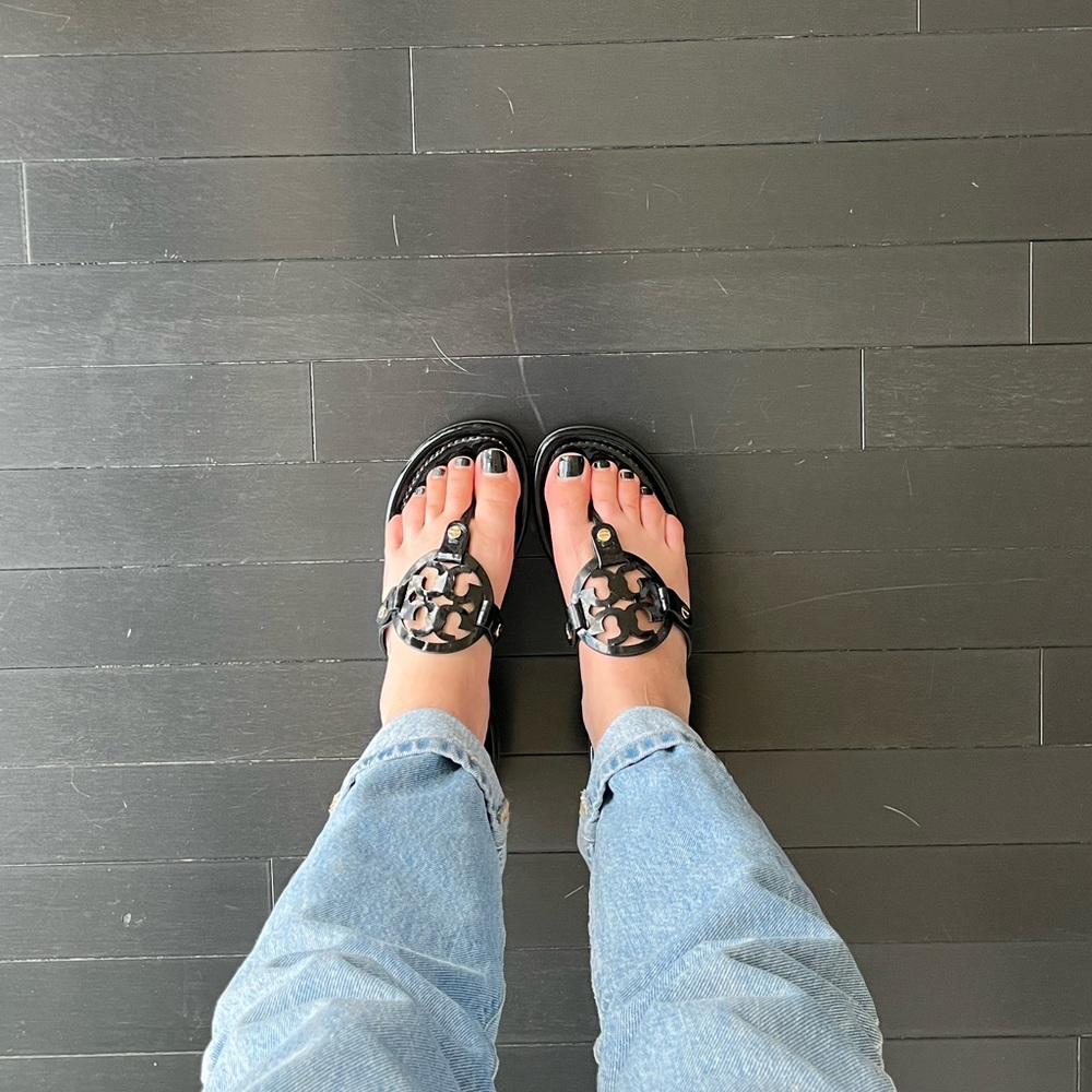 patten leather tory burch miller sandal